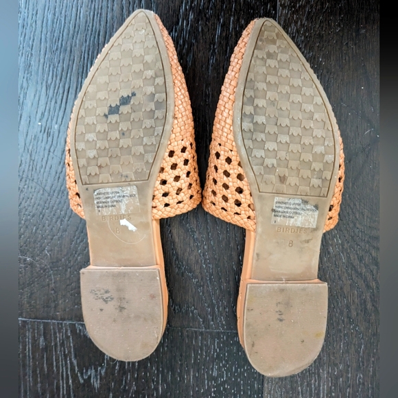 Birdies Dove Woven Tan Mules, size 8 - Picture 2 of 3